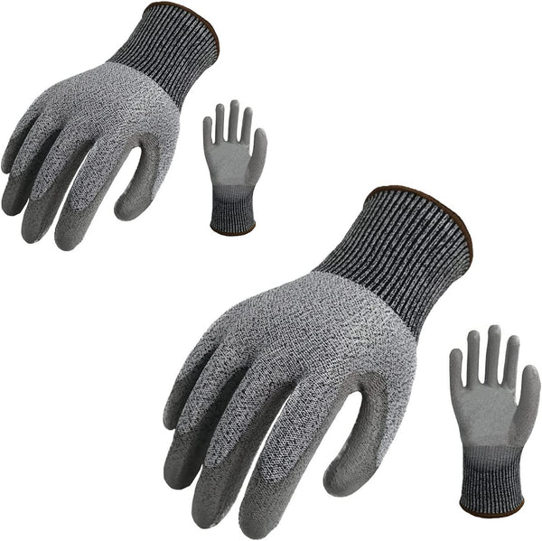 THOMEN 4 PCS (M+L) Cut Resistant Gloves Level 5 Protection for Kitchen