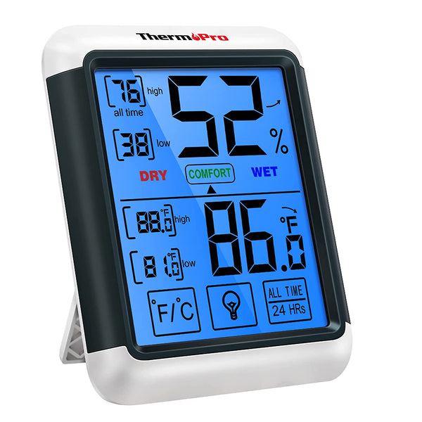 ThermoPro TP67 Weather Station Wireless Indoor Outdoor Thermometer Digital  Hygrometer Barometer with Cold-Resistant and Waterproof Temperature Monitor