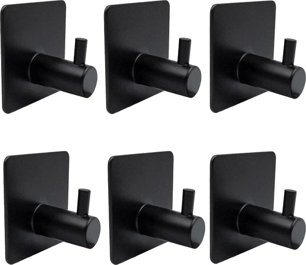 FOMANSH Heavy Duty Adhesive Hooks, Stick on Wall Adhesive Hangers, Str