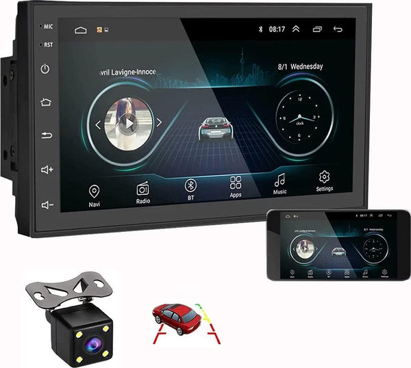  Android 10 Double Din Autoradio Pour Peugeot Partner 2008-2019  Autoradio 9 Pouces Stéréo Navigation GPS FM Audio WiFi Lien Miroir AUX SWC  USB EQ 1080P (Color : M500S 4+64G)