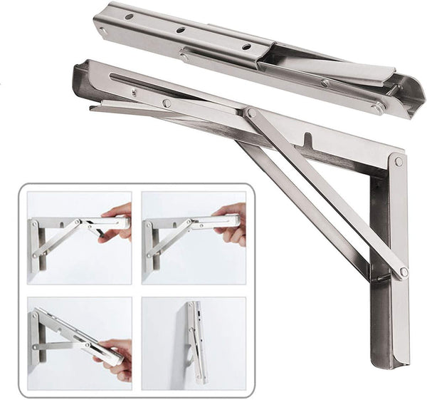 90 Degree Folding Door/Shelf Hinge Hidden Bracket Table Holder Furniture  Parts(4pc)