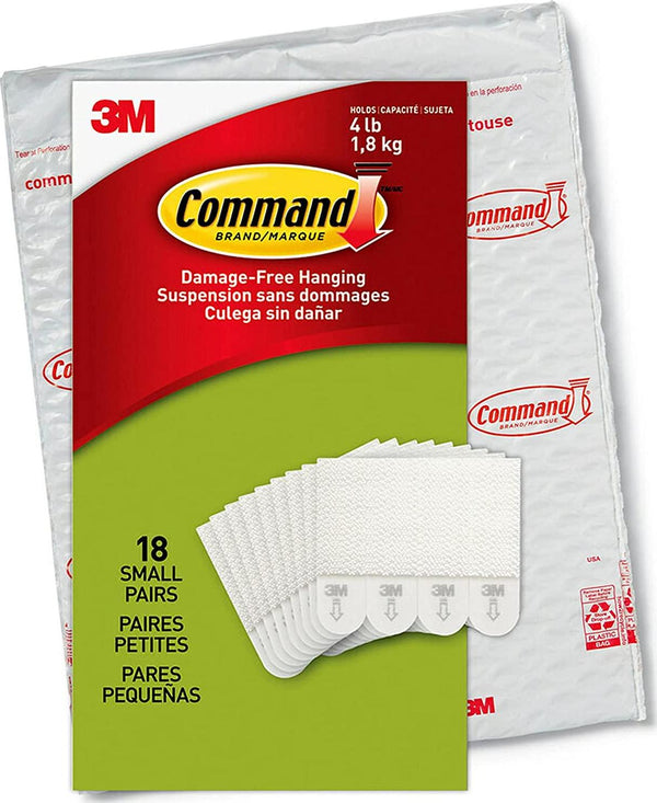 Command Small Clear Wire Value Pack, 10 Hooks and 12 Strips, CL067-10N