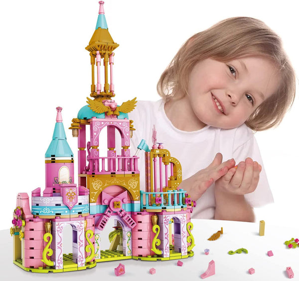 PUSITI Girls Building Blocks Dream House Toys 573 Pieces Seaside Beach  Villa Friends Building Set Educational Holiday Cottage Construction Bricks  Toys