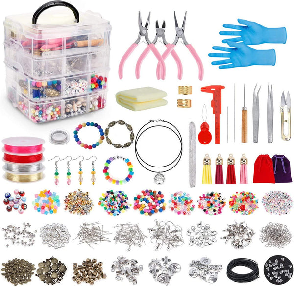 Anezus Jewelry Repair Kit with Jewelry Pliers Jewelry Making Tools Beading  String and Jewelry Making Supplies for Jewelry Repair Jewelry Making and  Beading