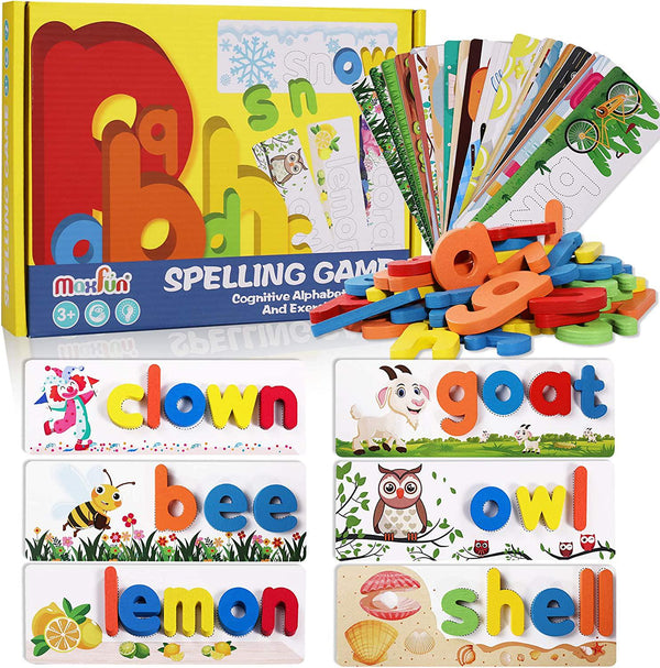 SpringFlower See and Spell Learning Educational Toys for 3 4 5 6 Years