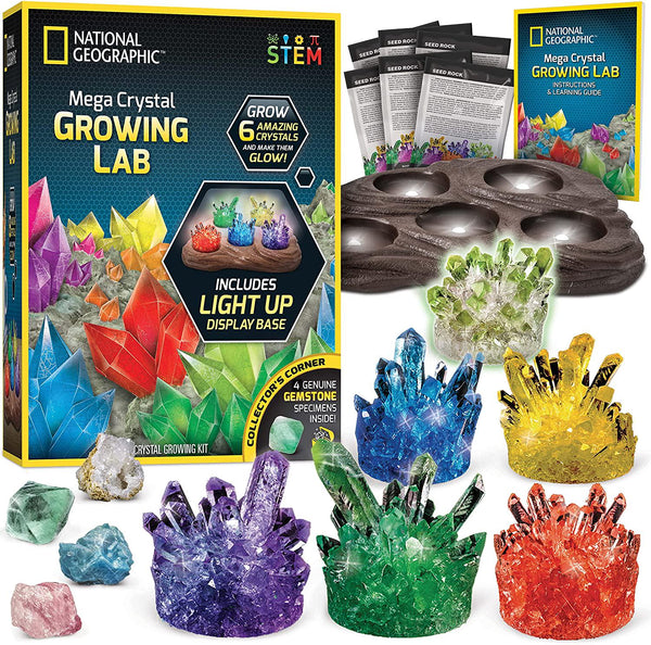 National Geographic Amazing Chemistry Set - Mega Chemistry Kit with Over 15 Science Experiments, Make Glowing Worms, A Crysta