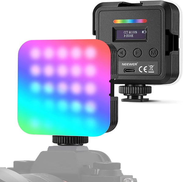 NEEWER RGB LED Video Light Stick, Touch Bar&APP Control, Magnetic Handheld  Photography Lighting Wand, Dimmable 3200K~5600K CRI98+ Full Color LED Light