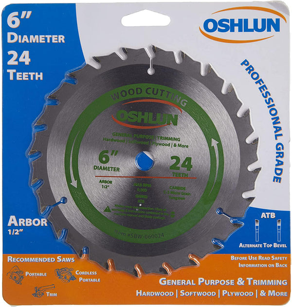 Oshlun SBW-140056 14-Inch 56 Tooth ATB General Purpose Saw Blade with