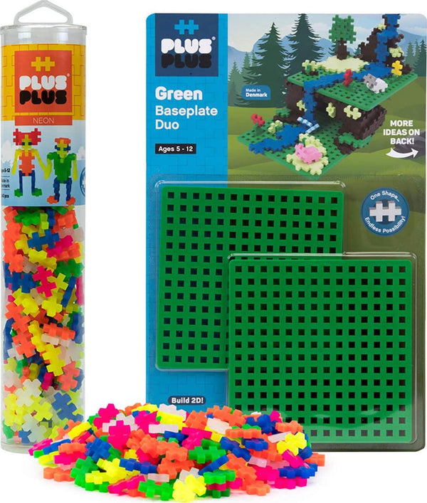 PLUS PLUS - Open Play Set - 1200 Piece - Basic Color Mix, Construction  Building Stem Toy, Interlocking Mini Puzzle Blocks for Kids