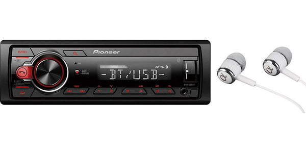 Pioneer MVH-S520BT 1-DIN Receiver with Bluetooth, Multi Colour  Illumination, USB, Spotify, Pioneer Smart Sync App and Compatible with  Apple and