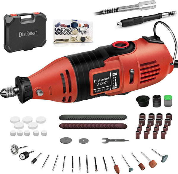 HARDELL Mini Cordless Rotary Tool, 5-Speed and USB Charging Rotary Tool Kit  with 55 Accessories, Multi-Purpose 3.7V Power Rotary Tool for Sanding,  Polishing, Drilling, Etching, Engraving, DIY Crafts