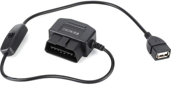 OBD2 OBD Power Cable for Dash Camera, Ssontong OBD to Mini USB