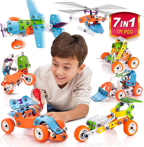  Motorized STEM Toys For 7 8 9 10 Year Old Boys & Girls, 10 in 1  Building Blocks Multilevel Challenges Toys For Kids, Educational  Construction Learning Toys, 3d Puzzles, Ideal Christmas