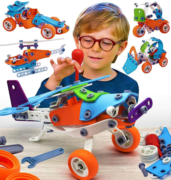 Motorized STEM Toys For 7 8 9 10 Year Old Boys and Girls, 10 in 1 Buil