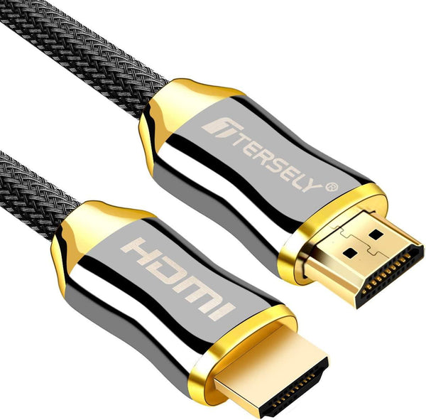 HDMI Cable 1.5 ft [4K@60Hz,2K@144Hz],Sweguard 4K HDMI 2.0 Cable High Speed  18Gbps Gold Plated Nylon Braided Supports 3D,HDR,UHD 2160P,1080P,HDCP