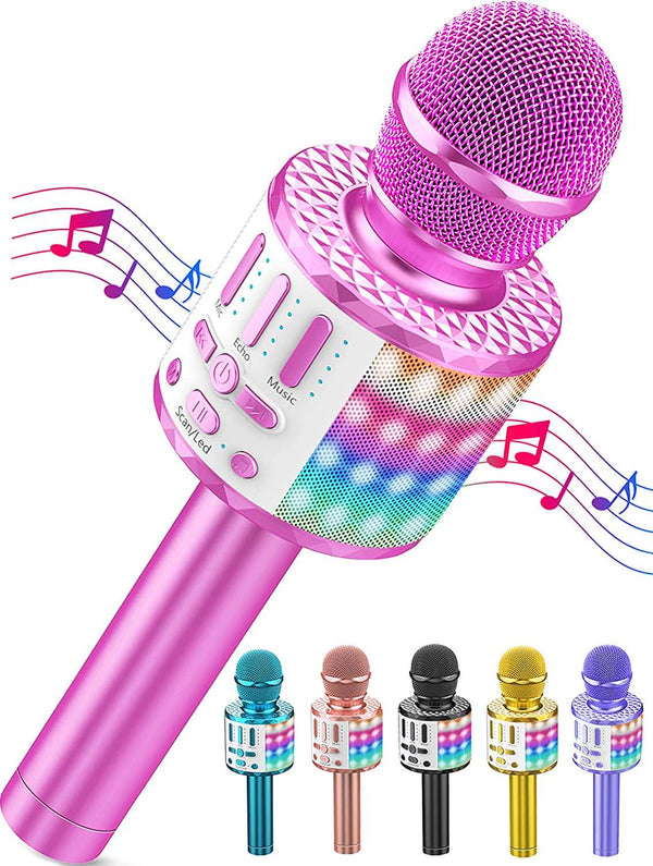 Wireless Karaoke Microphone, FISHOAKY Portable Bluetooth