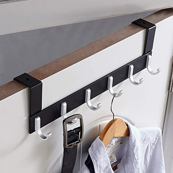 Over the Door Hooks, Heavy Duty over the Door Hanger Coat Rack with 5