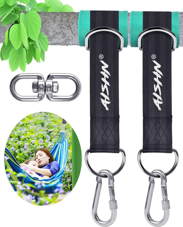 Tree Swing Hanging Straps Kit, Heavy Duty Holds 2200LBS 5FT Extra Long,  with Safer Lock Snap Carabiners & Carry Pouch Bag