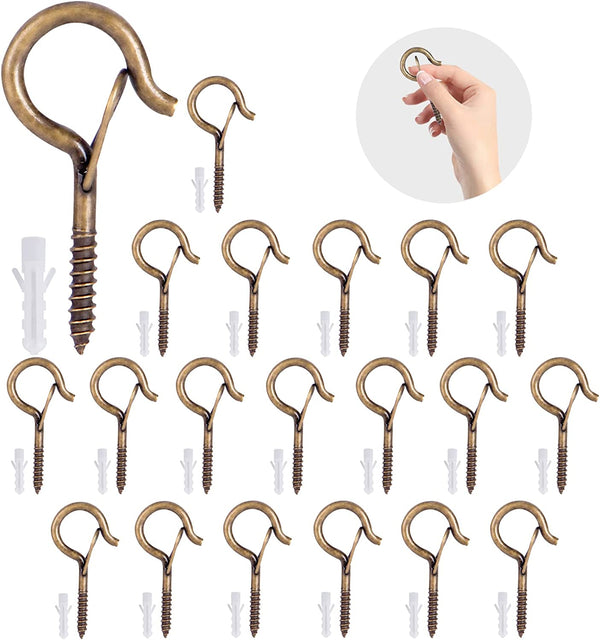 60PCS Curtain Clips with Hooks for Hanging Clamp Hangers Gutter Hooks