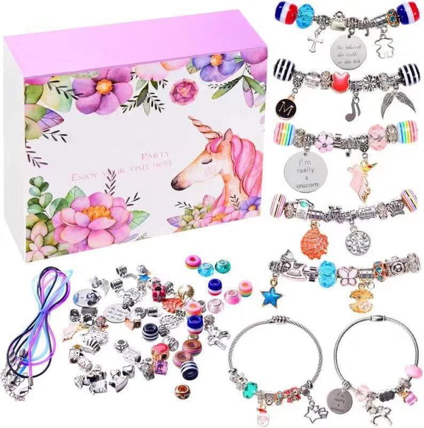 GONGYIHONG Charm Bracelet Making Kit for Girls, Kids' Jewelry
