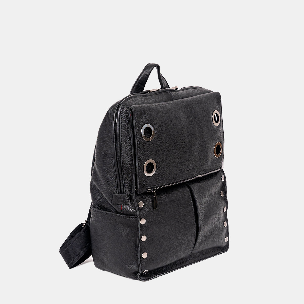 Hammitt Montana Large Backpack Black Pebbled Leather