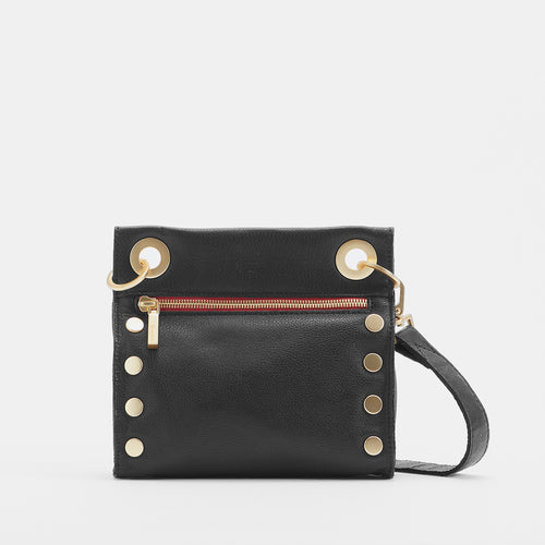 Tony | Black/Brushed Gold Red Zip | Sml