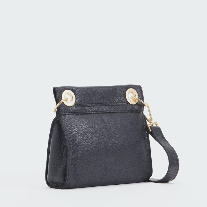 Tony Black/Gold | Women's Small Leather Crossbody Bag | Hammitt