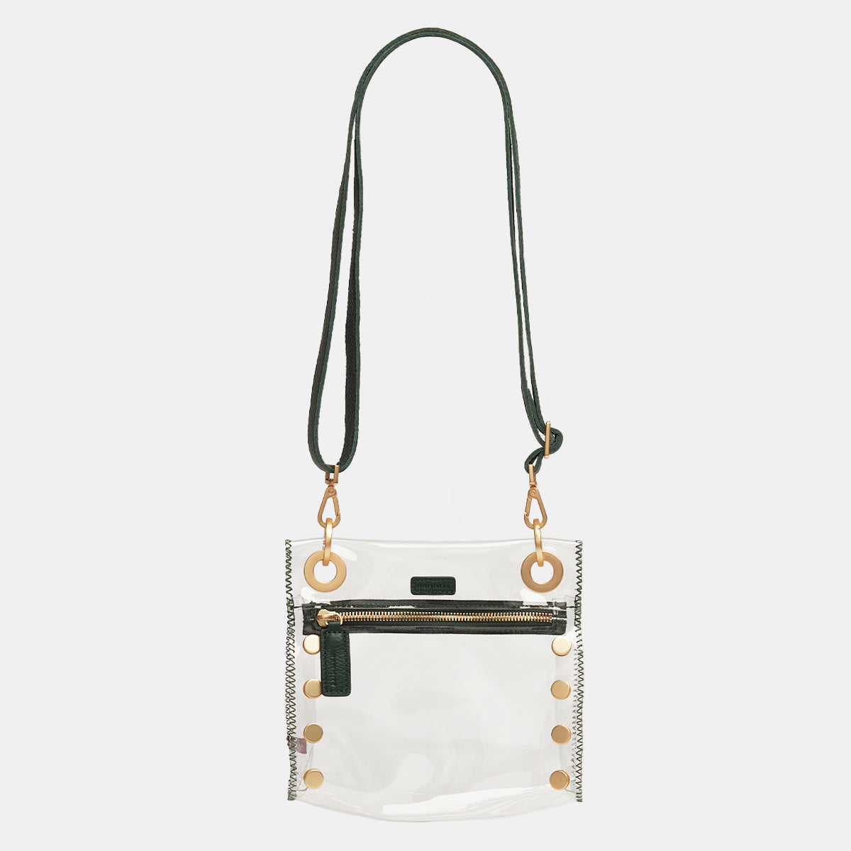 Hammitt Tony Small Clear Grommet Studded Crossbody Bag