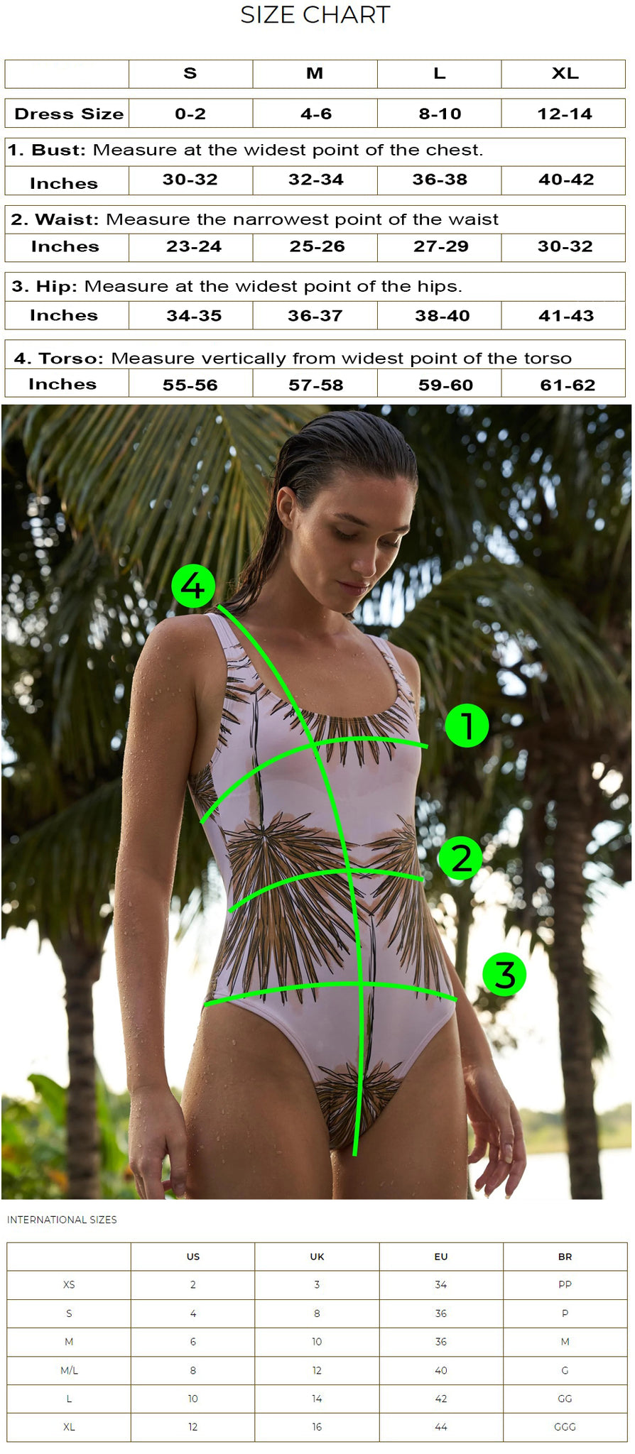 2023 Aguaclara Swimwear Designer Bikini One Piece Luxury Size Chart