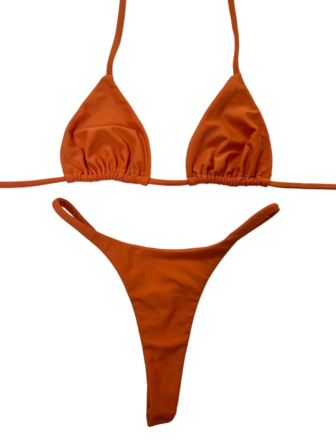 2023 Sexy Red Grey Triangle Top G-String Thong Seamless Bikini