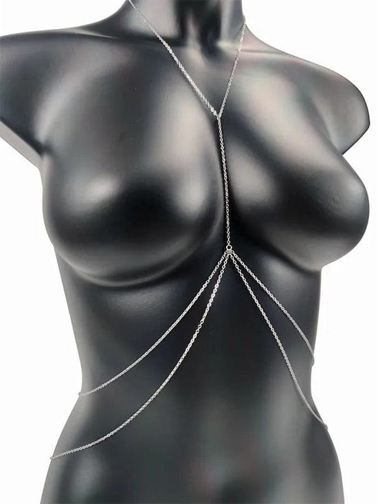 2023 Sexy Swimsuit Bikini Gold Stars Body Chain Harness Jewelry