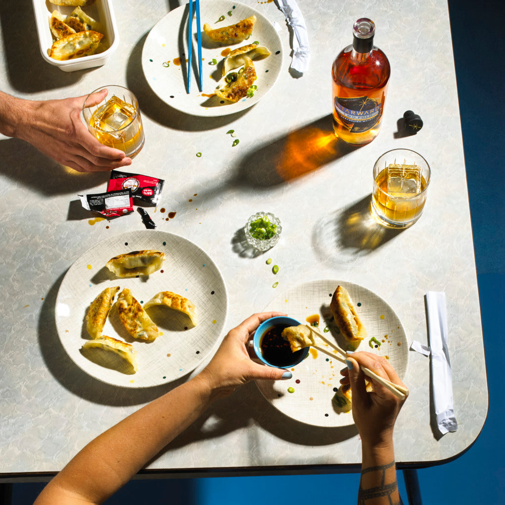 Dinner table with Starward Australian Whisky