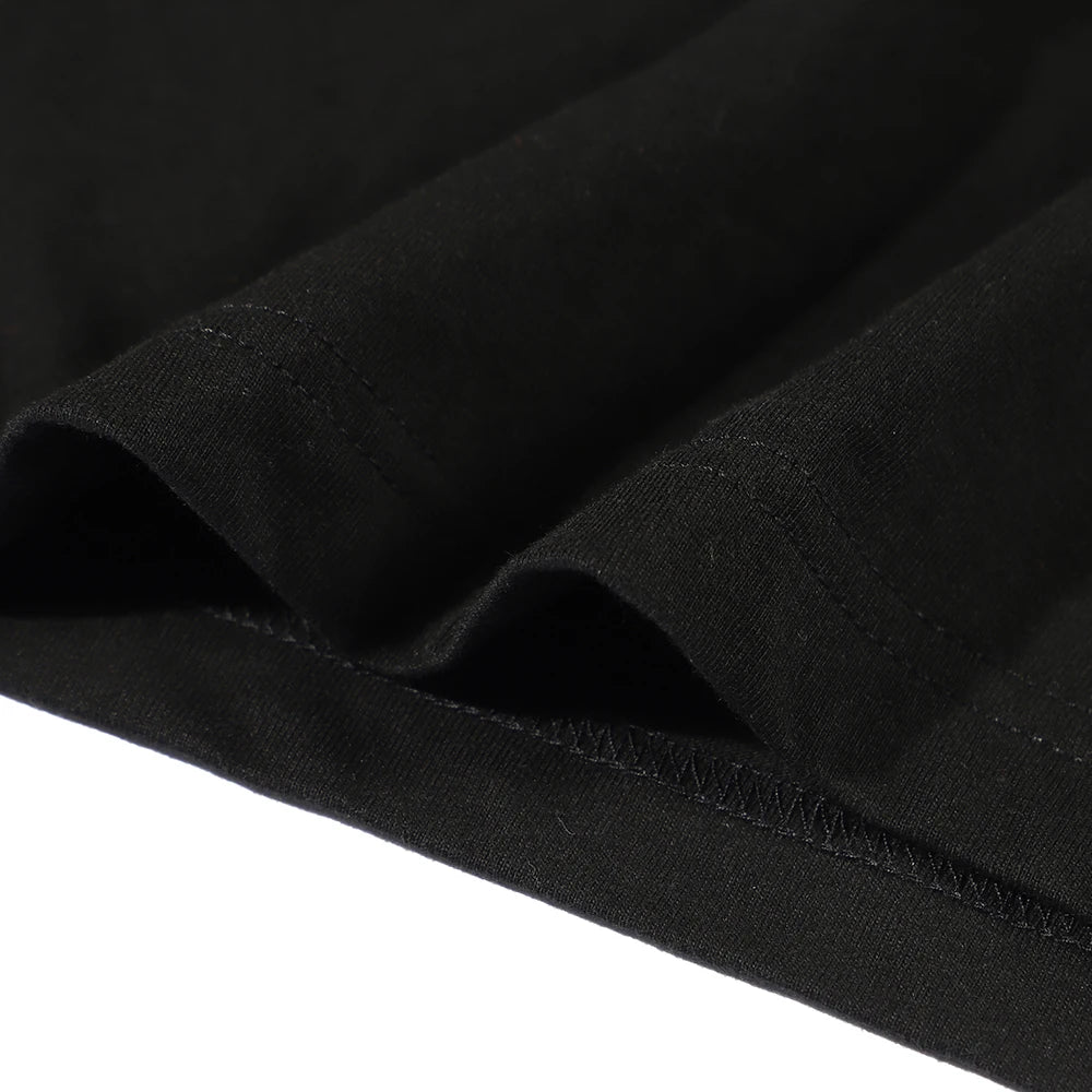 Full Throttle Cafe Racer Rockabilly Biker Printed T-Shirt Men Fashion Casual Short Sleeve Loose Cotton Tshirt Summer Loose Tees