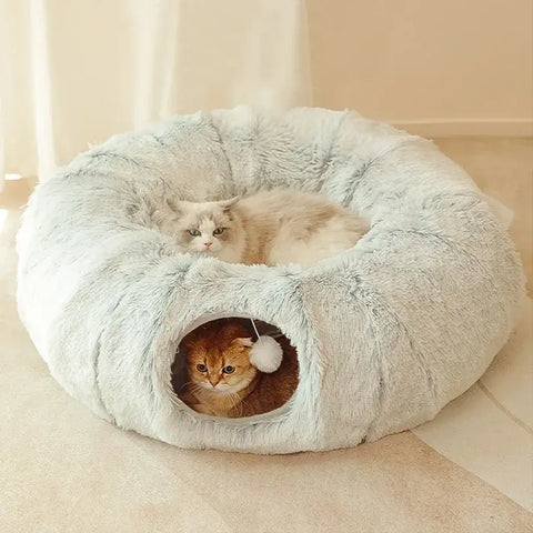 coussin pour chat tunnel
