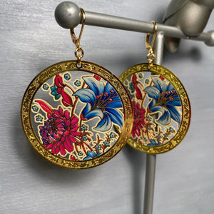 Gilded Lily Engraved Earrings - Inedible Objects