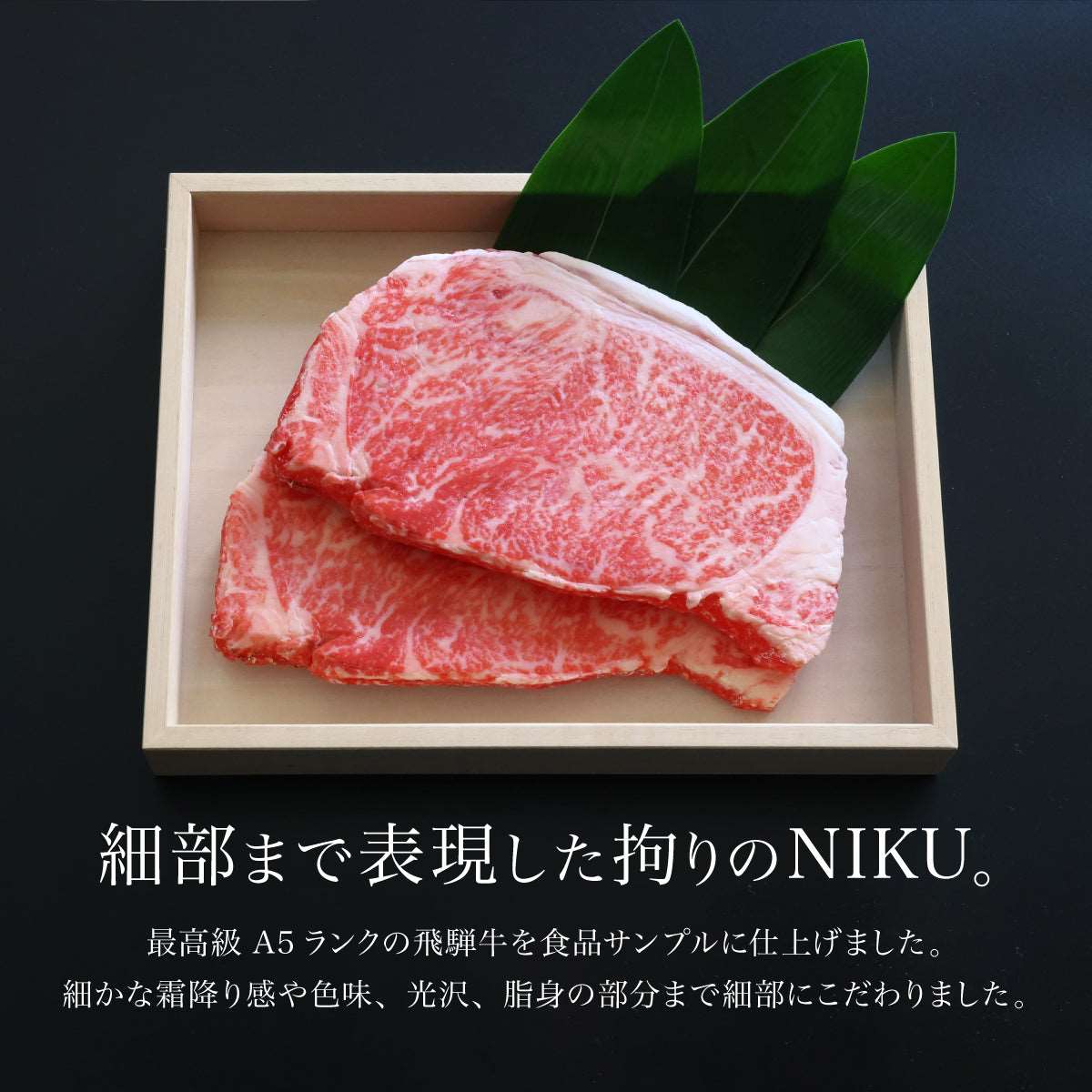 リアルな食品サンプル 食べられないステーキ肉 飛騨牛 A5