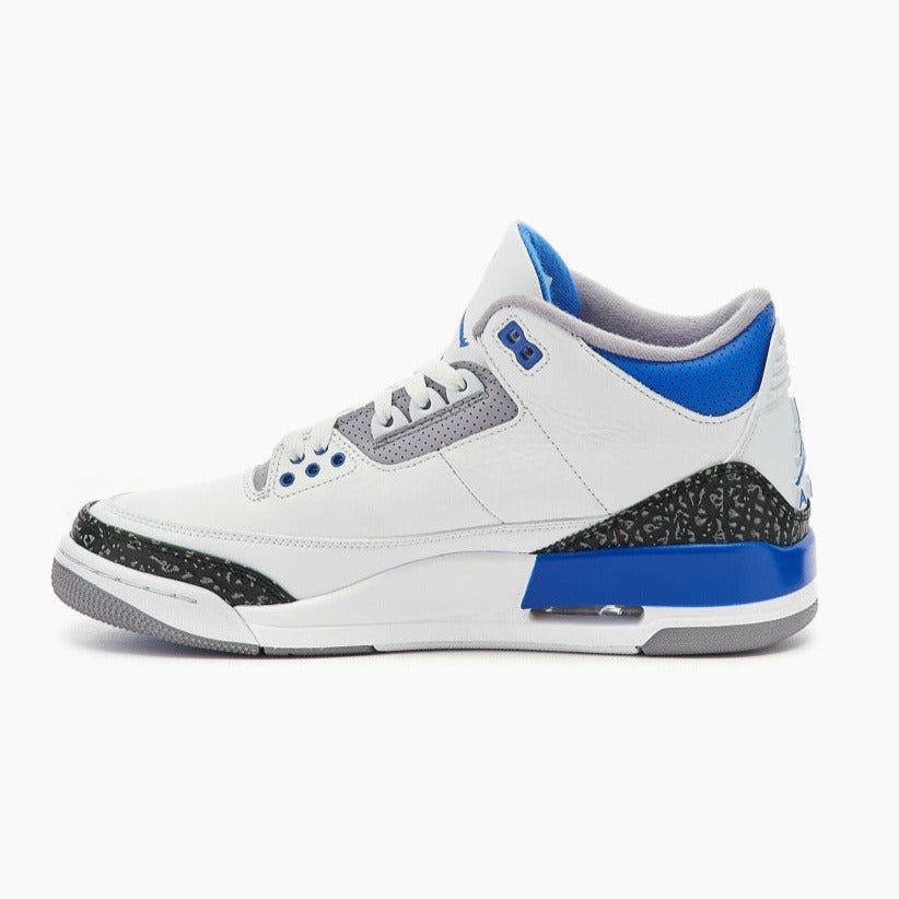 air jordan 3 blue and white