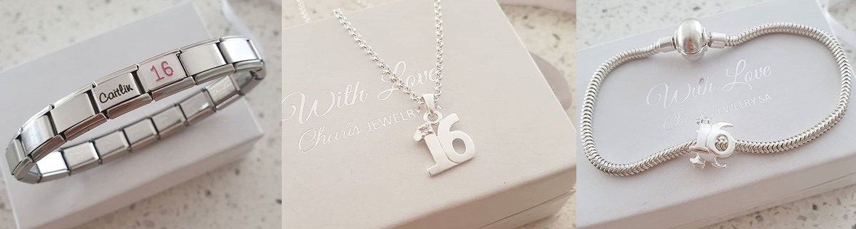 Sweet 16 Charms and Jewelry Gifts for 16th Birthday