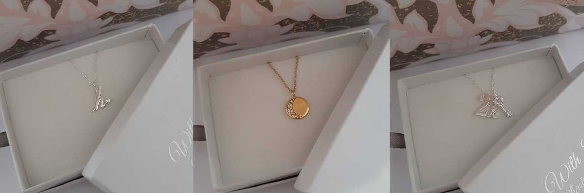 Sterling Silver and Gold Plated Gift Necklaces, Charis Jewelry SA