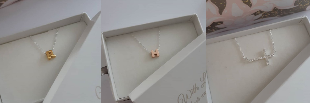 Initial Letter Necklaces and Cross Necklaces online at Charis Jewelry SA