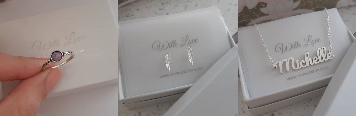 Jewelry and personalized jewelry from Charis Jewelry SA Online Jewelry Store