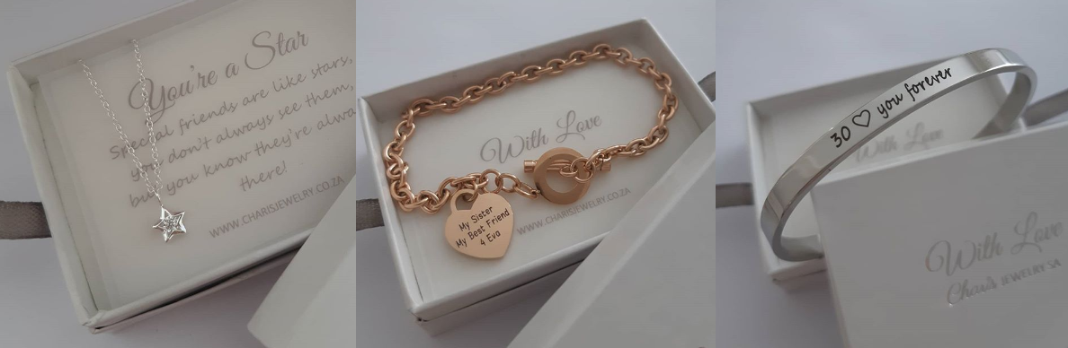 Personalized bracelets online jewellery store in South Africa