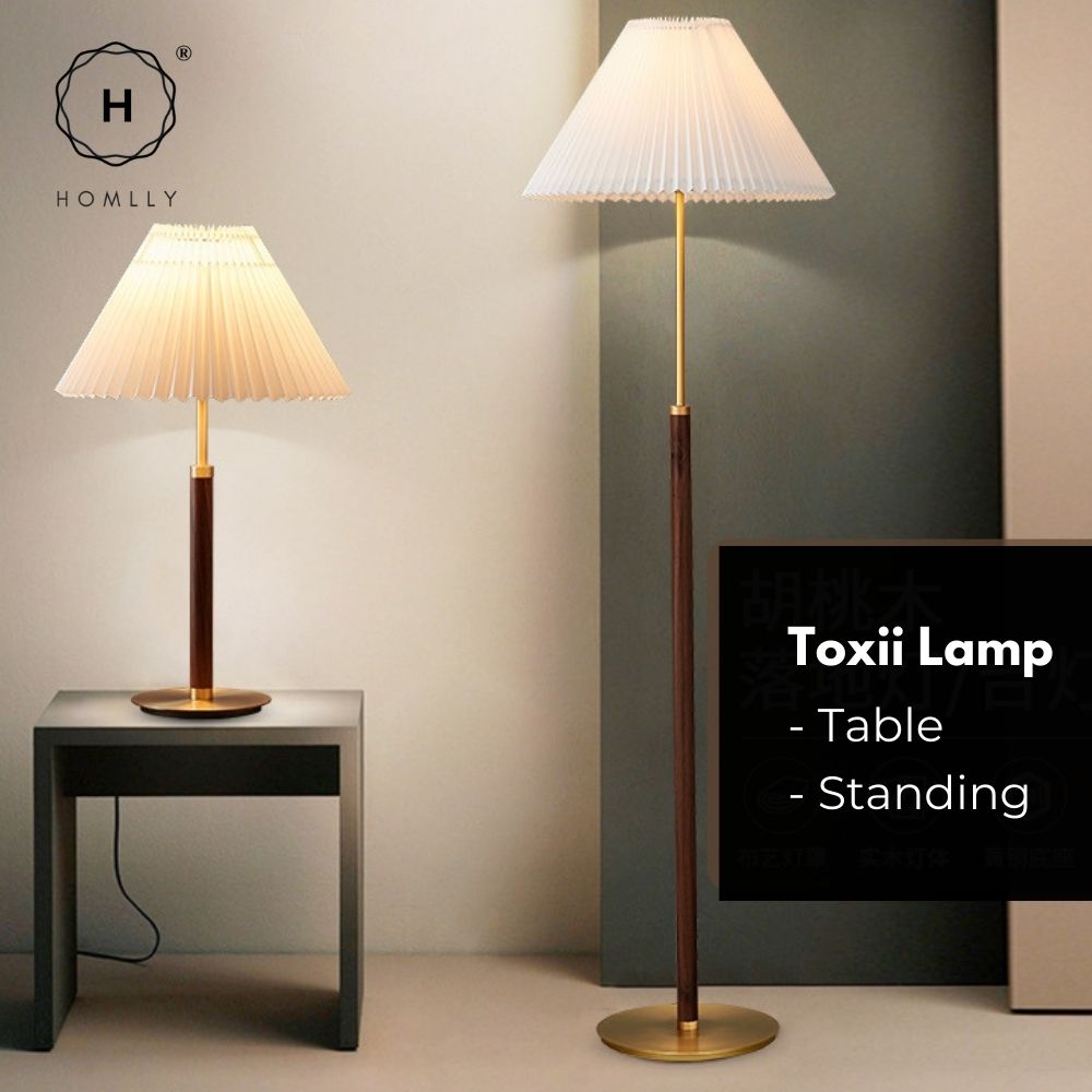 mcm floor lamp with table