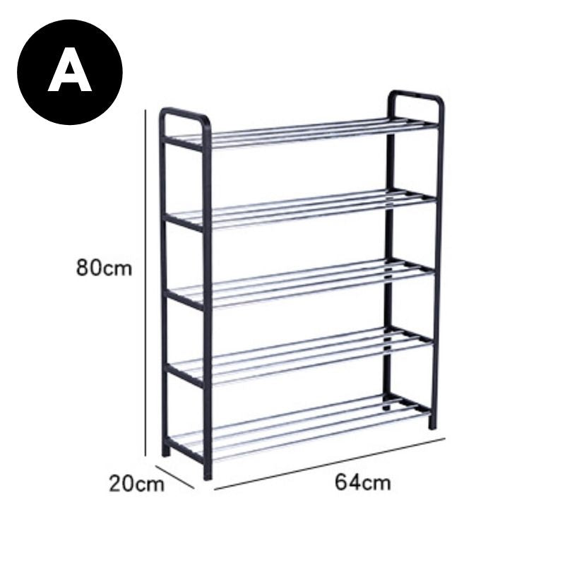 Homlly 5 Tier Tower Shoe Storage Rack With Protective Covers Homlly