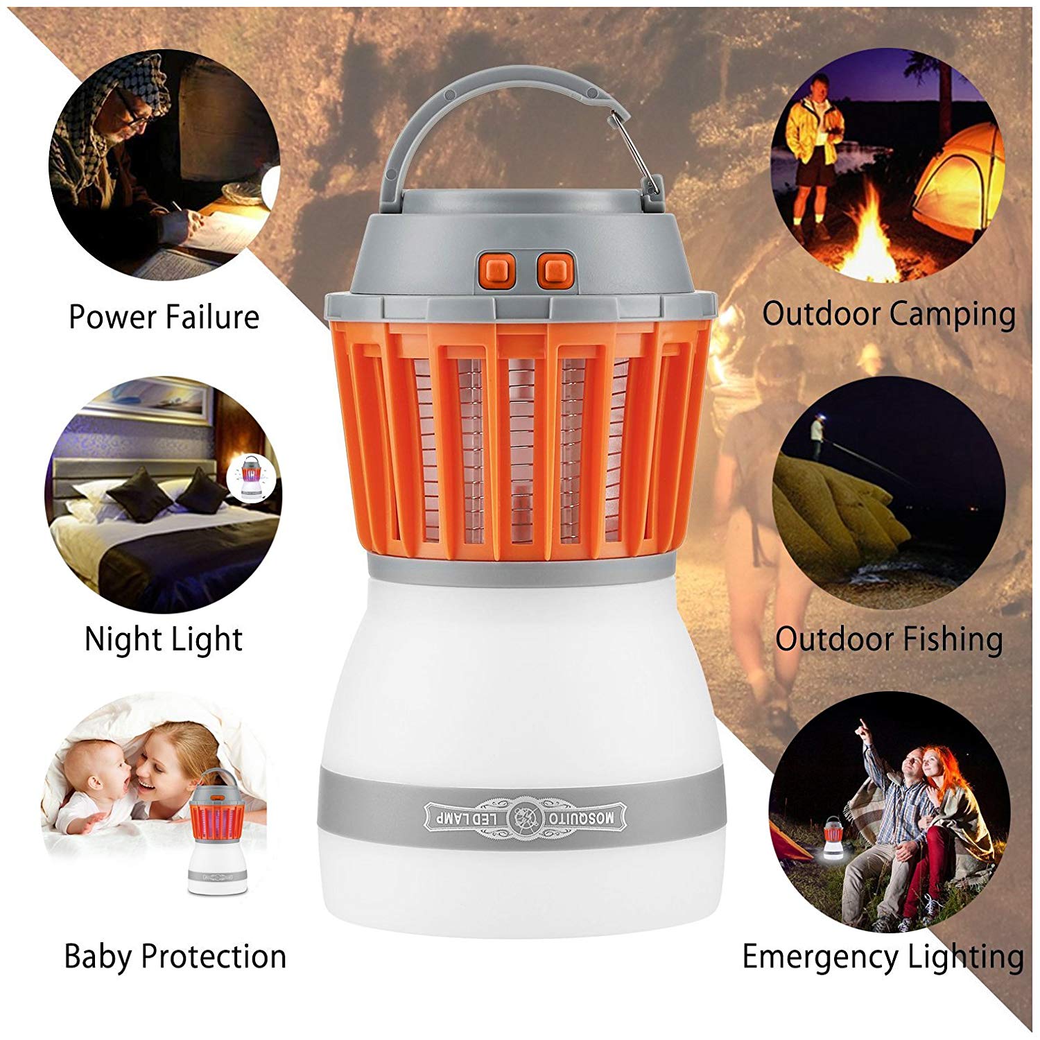 solar light bug zapper combo