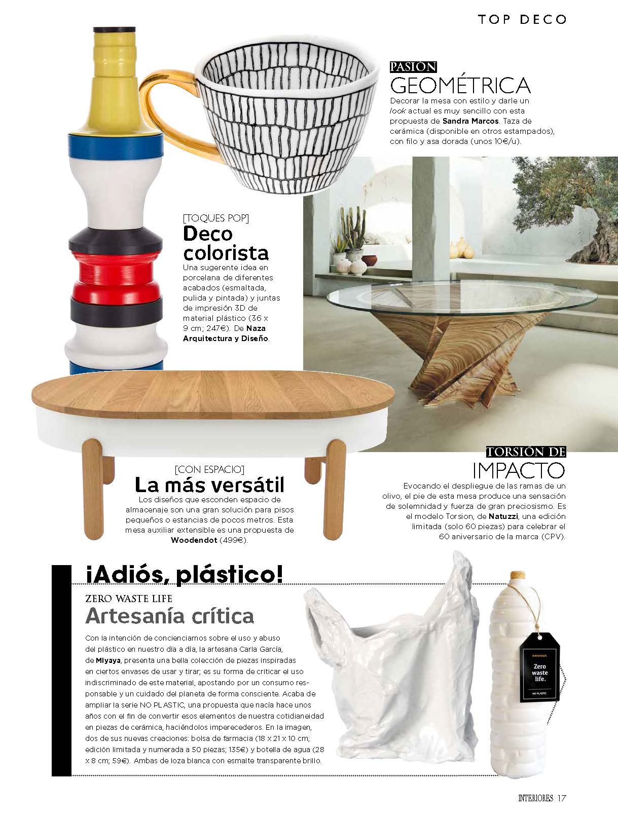 Interiores Magazine Batea L Center Table 