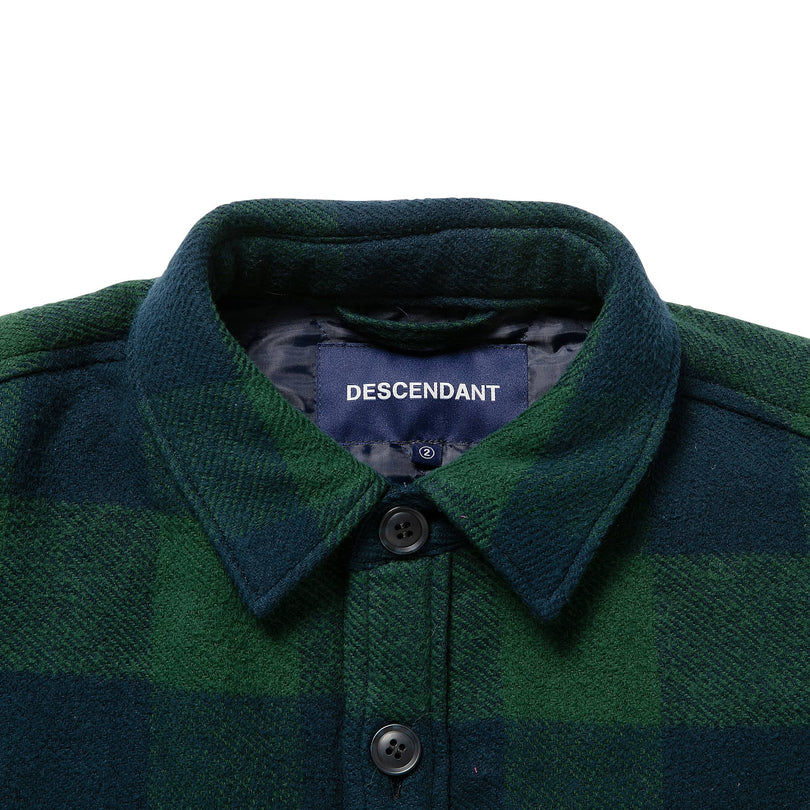 ✓レア【Descendant】CLAIRTON SHIRT JACKET 赤黒3 トップス シャツ