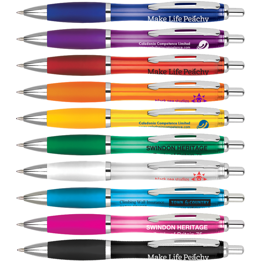 Promotional Pens | Promotional Curvy Pens | Contour Pens Printed– PG ...