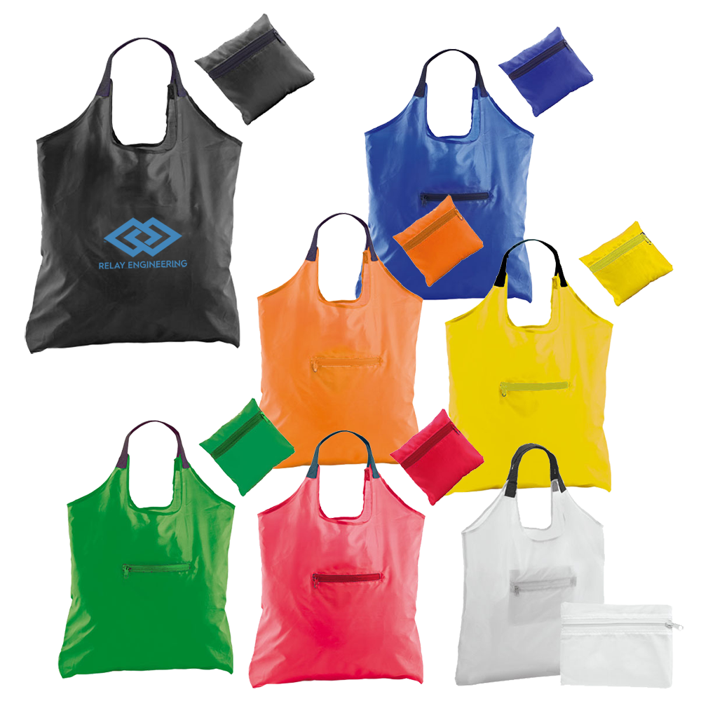100 x Folding Totes Printed With Logo – PG Promotional Items