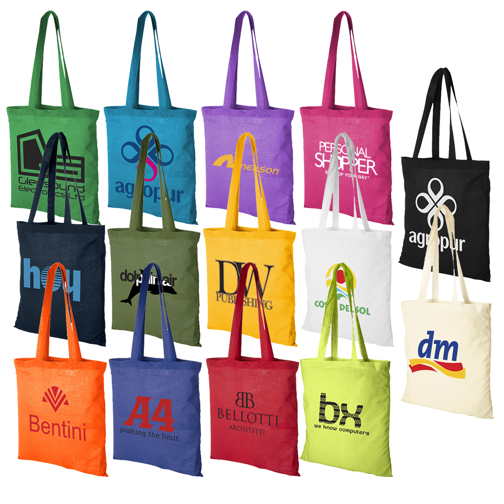 50 x Cotton Bags Printed | Promotional Cotton Bags– PG Promotional Items